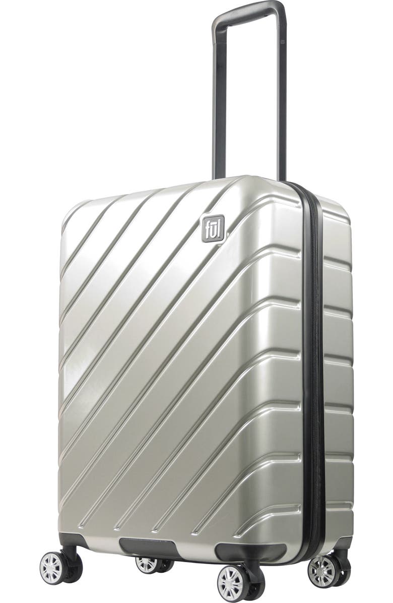 Ful Velocity 27" Hardside Spinner luggage, Main, color, Silver