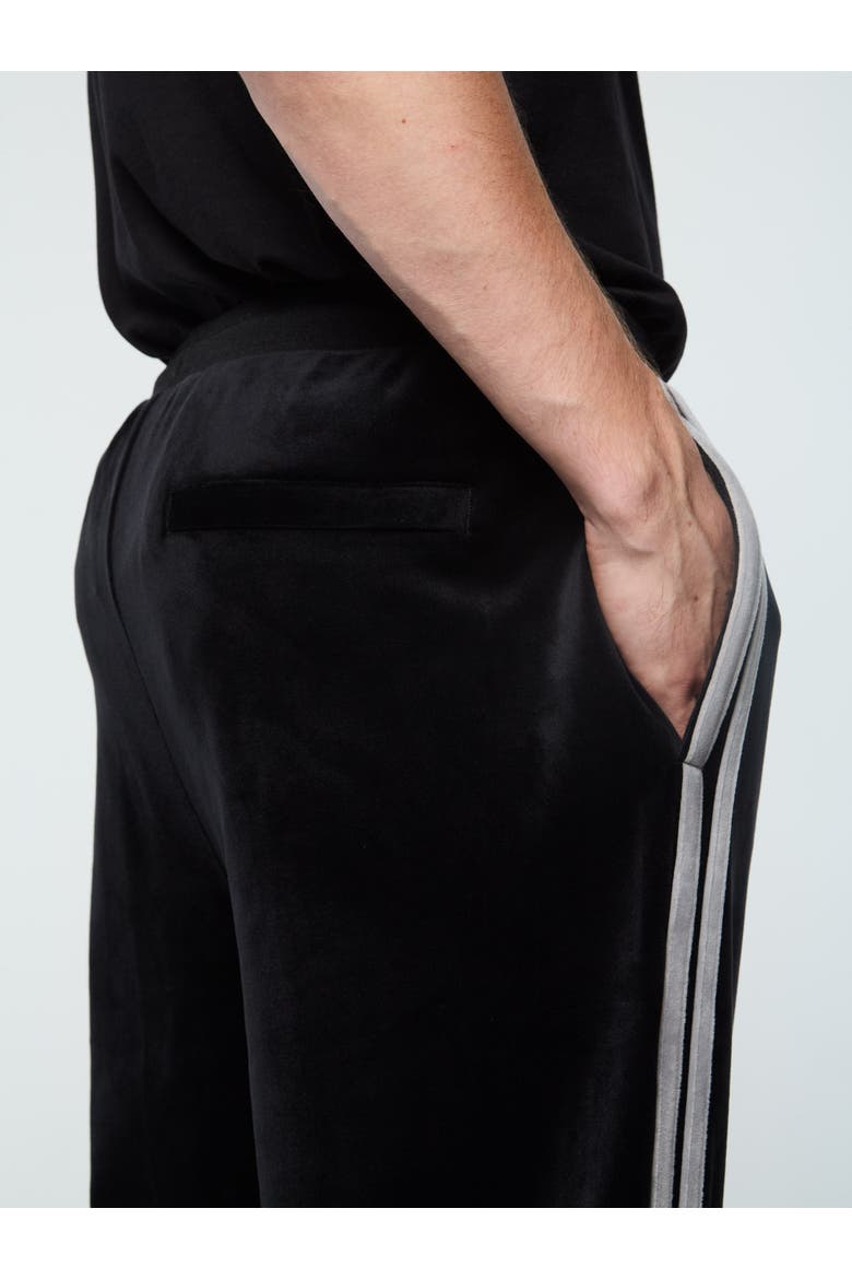 Damarindo Velour Track Pant, Alternate, color, BLACK BEAUTY