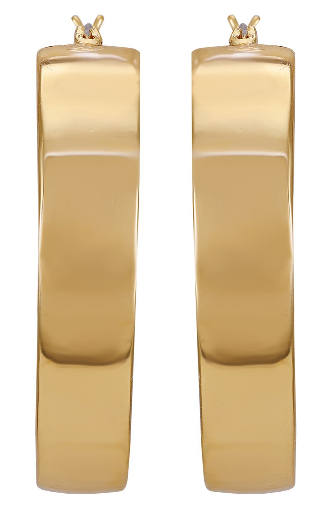 Vince Camuto Inside Pavé Crystal Hoop Earrings