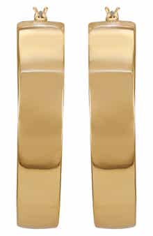 Vince Camuto Inside Pavé Crystal Hoop Earrings