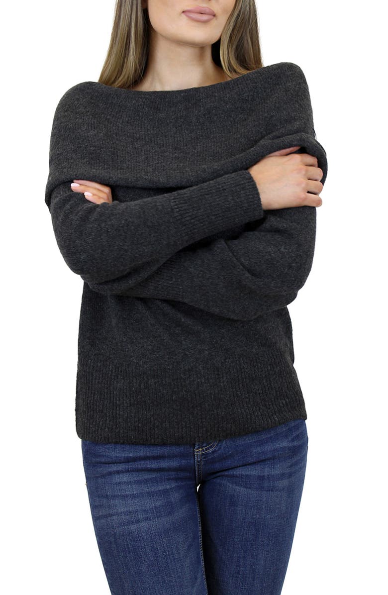 beachlunchlounge Priscilla Boat Neck Sweater, Main, color,