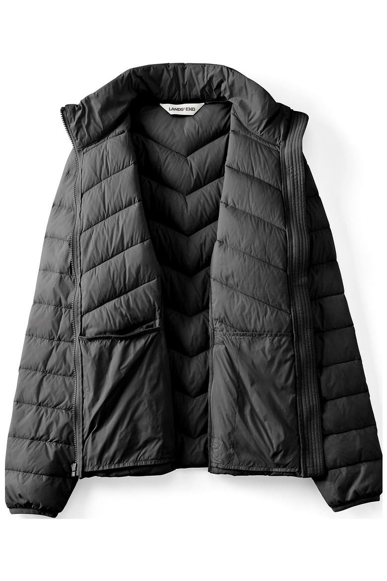 Wanderweight Ultralight Packable Chevron Quilted Down Jacket, Alternate, color, Black