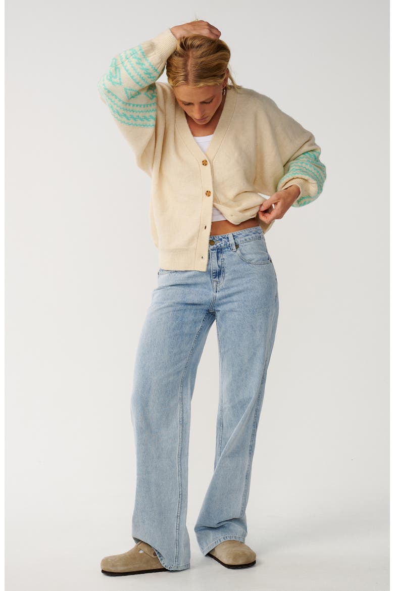 Bossa Nova Jacquard Cardigan, Alternate, color, BRAZILIAN SAND