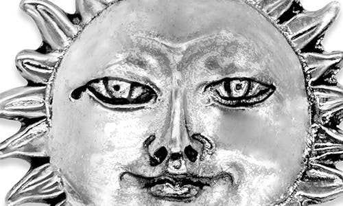 Samuel B. Sterling Silver Sun Face Drop Earrings In Metallic