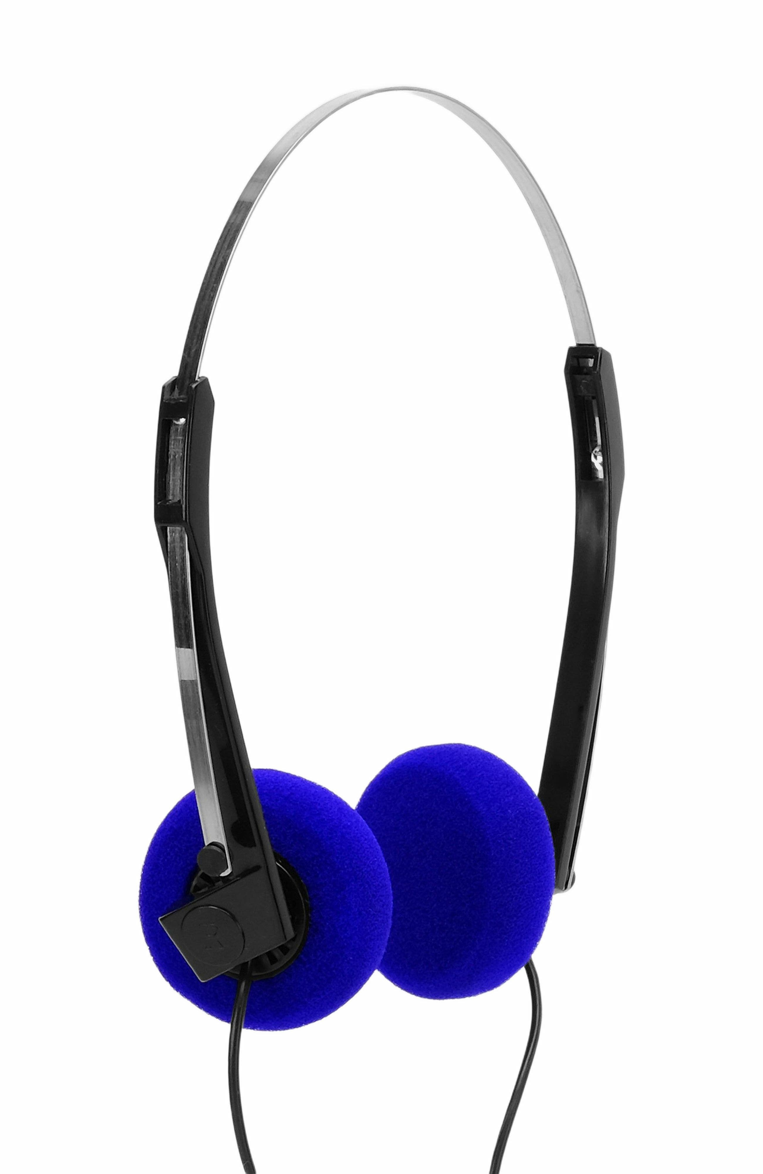 Retrospekt Retro Foam On-Ear Headphones in Blue 