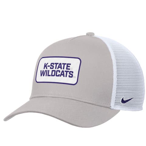 Men's Nike Pewter Kansas State Wildcats 2025 On-Field Rise Trucker Performance Adjustable Hat