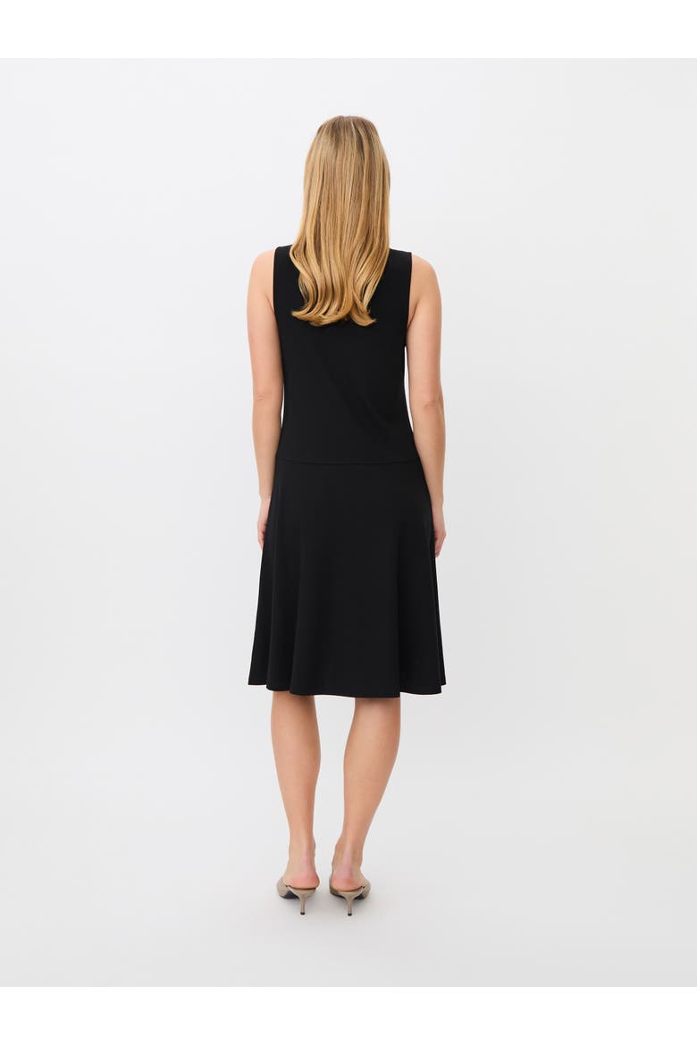 MaOlcay Sleeveless Flared Midi Dress, Alternate, color, Black