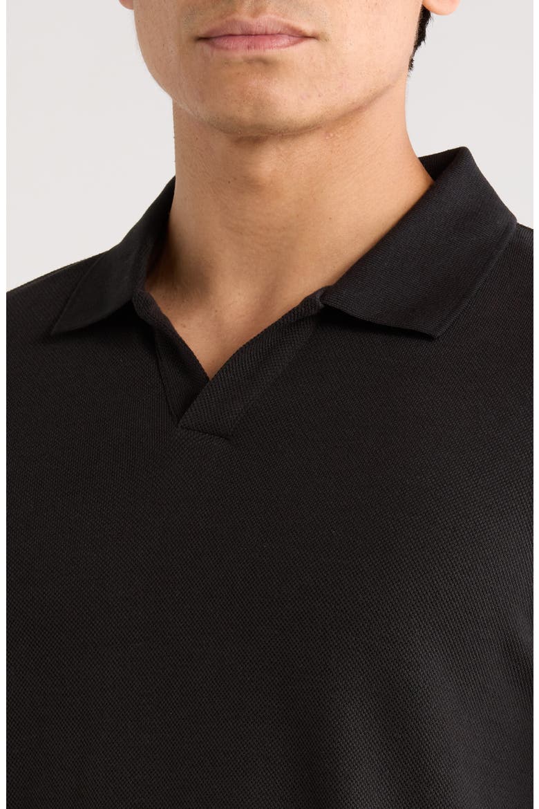 Almer 3562 Organic Cotton Blend Polo, Alternate, color, BLACK