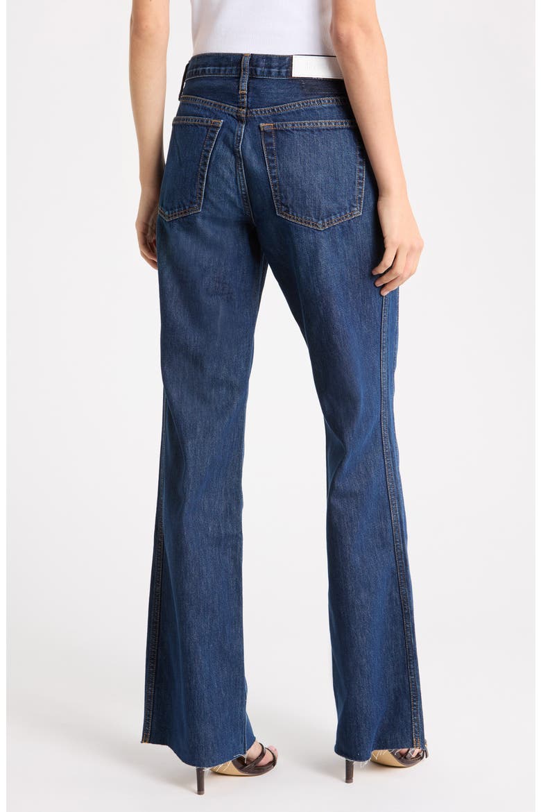 The Californian High Waist Raw Hem Flare Leg Jeans, Alternate, color, DKSANTCRUZ