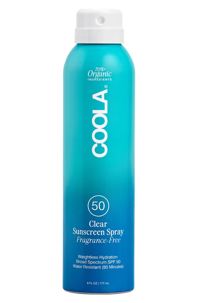 COOLA<sup>®</sup> Suncare Classic Sunscreen Spray Fragrance-Free Broad Spectrum SPF 50, Main, color,