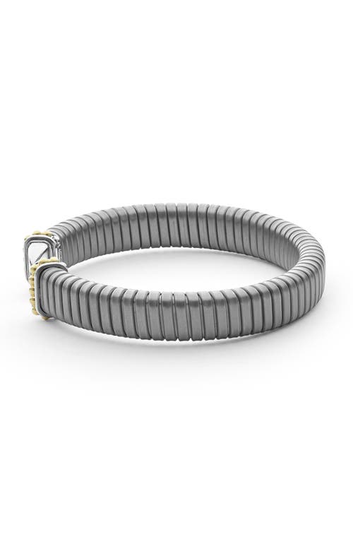 Lagos Pointed Dome Cuff Bracelet In Two-tone