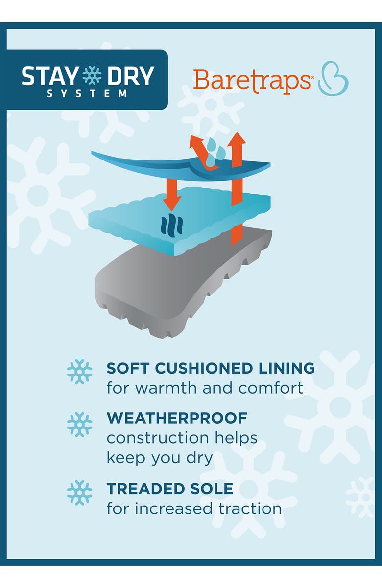 BARETRAPS Augustina Water Resistant Faux Fur Lining Bootie, Alternate, color,