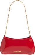 Jacquemus Le Petit Bisou Chaine Patent Shoulder Bag