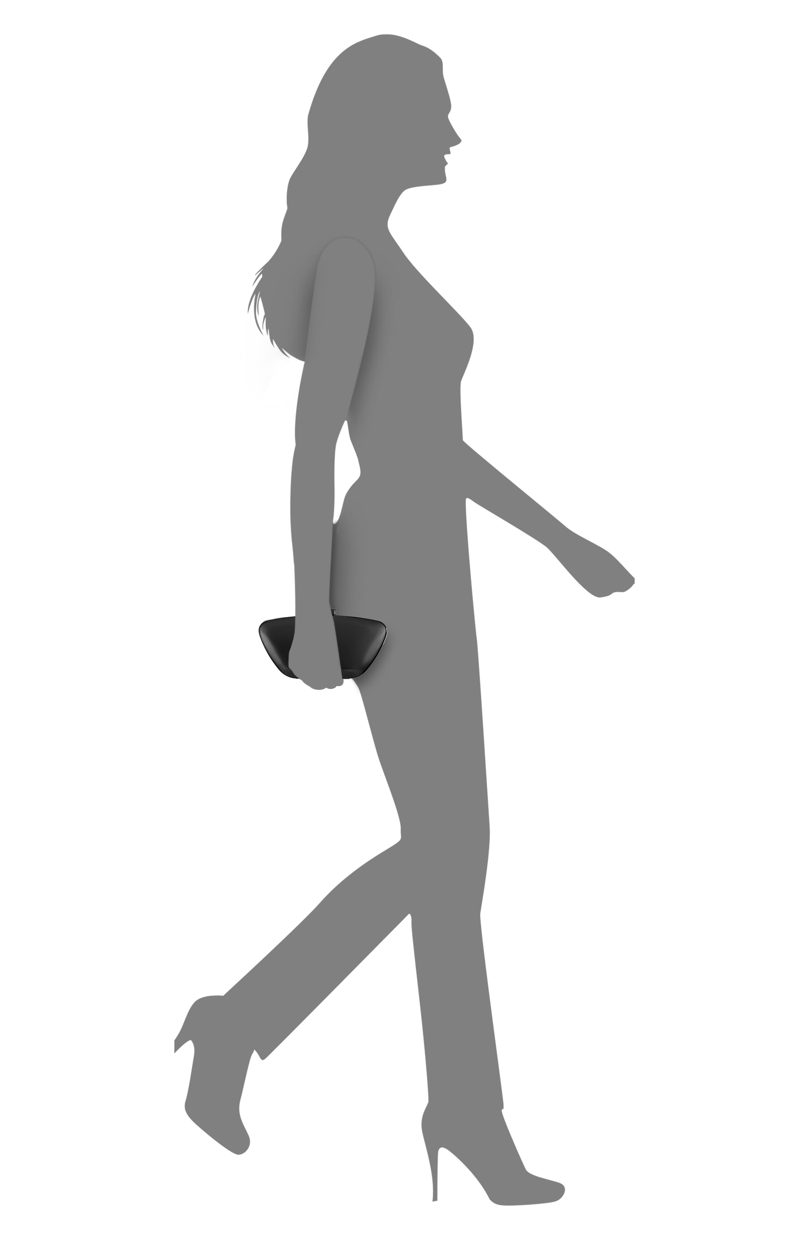 Nina Wham Minaudière Clutch, Alternate, color, Gunmetal