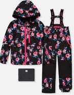 Deux par Deux Floral Jacket & Foot Strap Pants Two Piece Snowsuit