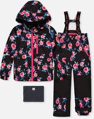 Deux par Deux Floral Jacket & Foot Strap Pants Two Piece Snowsuit