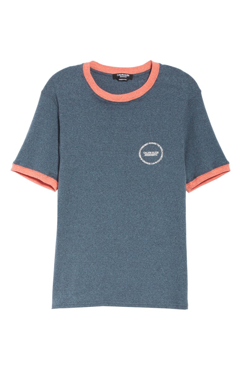 CALVIN KLEIN 205W39NYC Logo Ringer Tee, Alternate, color,