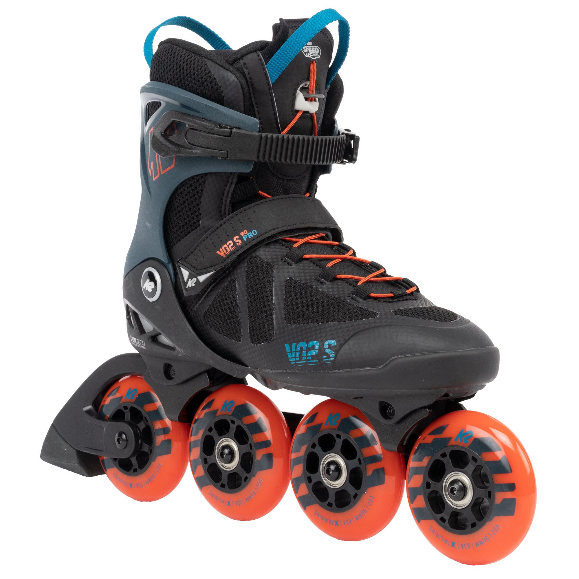 K2 VO2 S 90 Mens Inline Skates, Main, color, Black/Blue/Orange