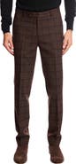PAISLEY & GRAY Downing Slim Fit Flat Front Windowpane Dress Pants