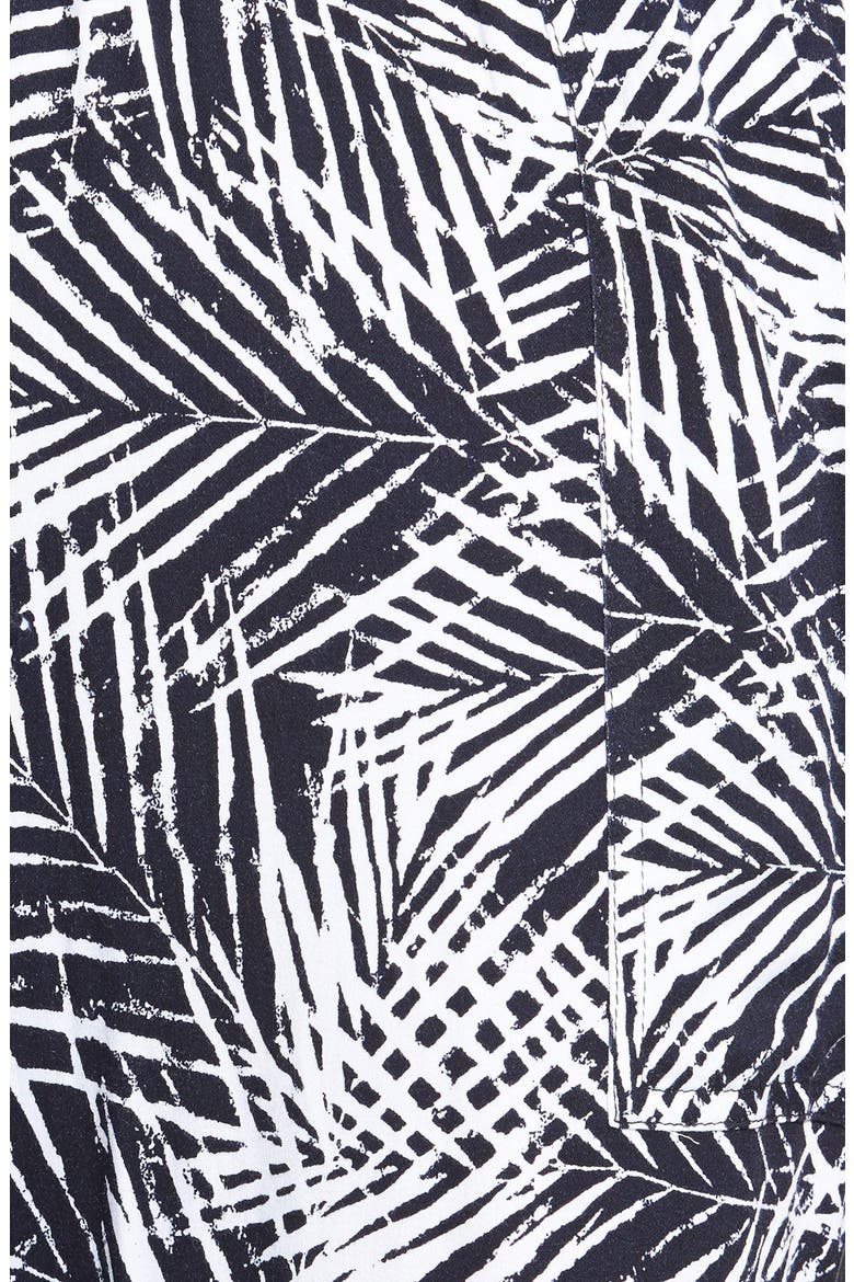'Palm Tree' Drawstring Pants, Alternate, color, NAVY