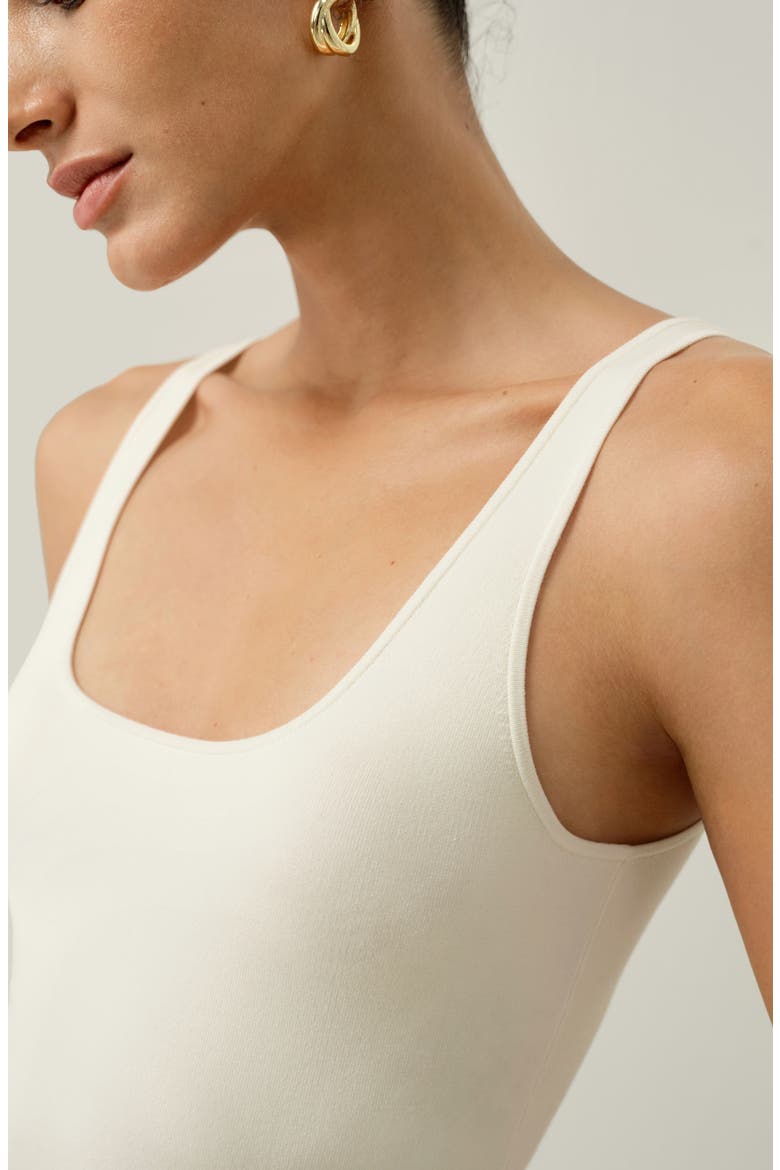 Women's Milano Knit Silk Viscose Tank Top, Alternate, color, White