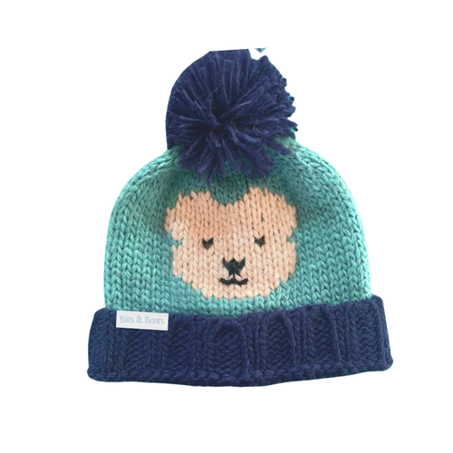 Bits & Bows Teddy Bear Bobble Hat In Multi