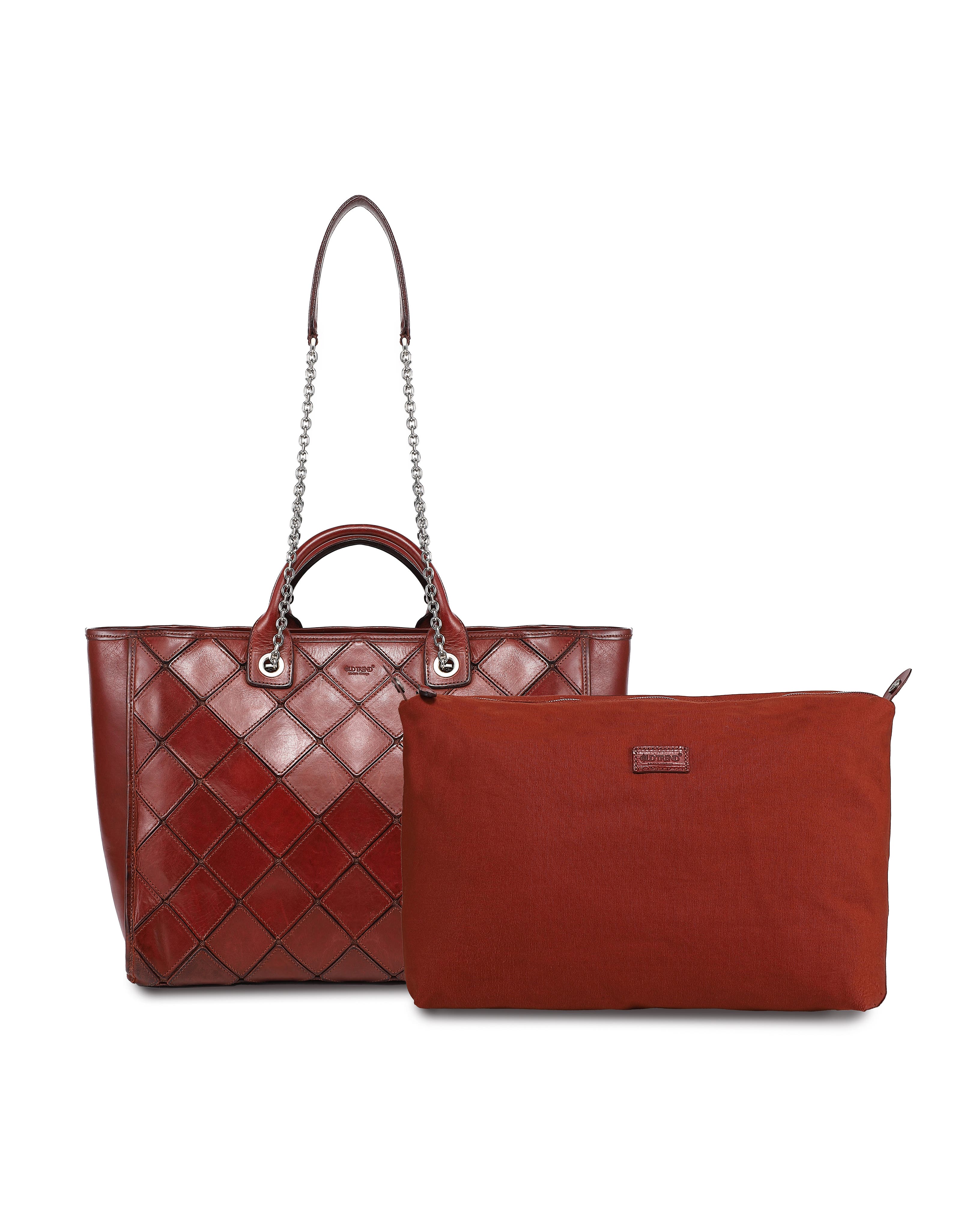 OLD TREND Mermaid Genuine Leather Oversized Carryall Tote, Alternate, color, Brown