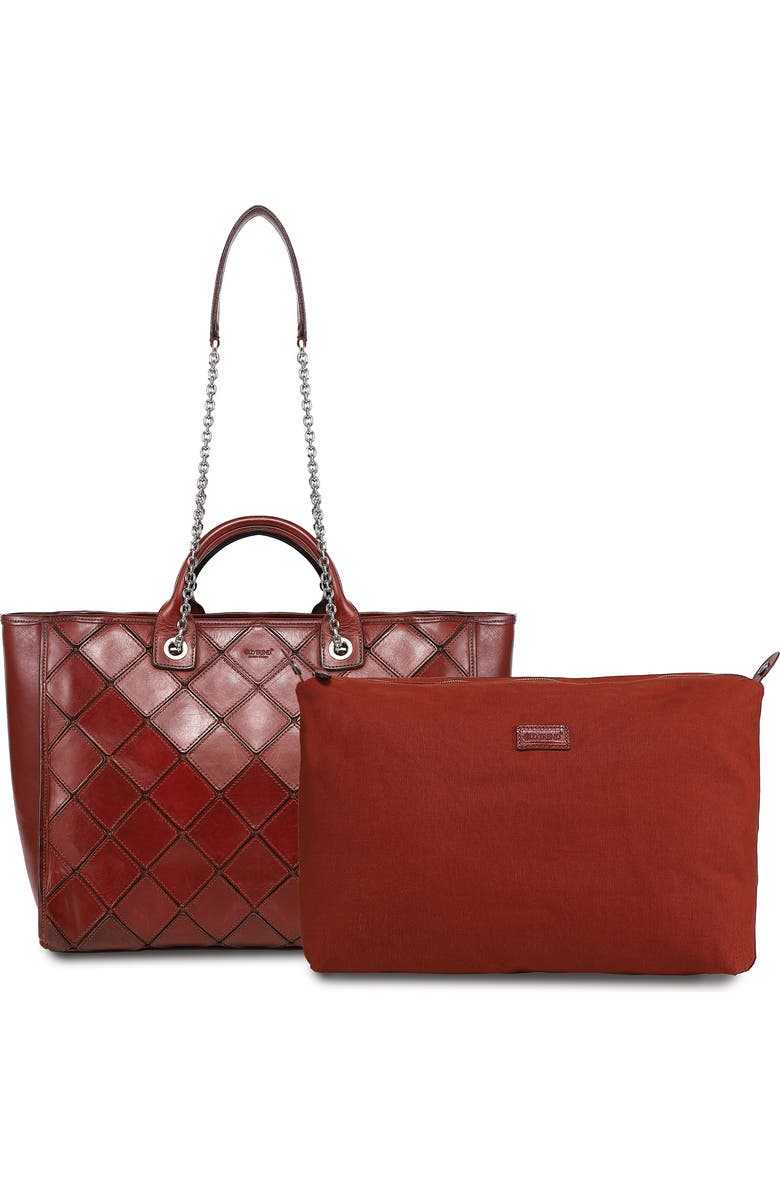 OLD TREND Mermaid Genuine Leather Oversized Carryall Tote, Alternate, color, Brown