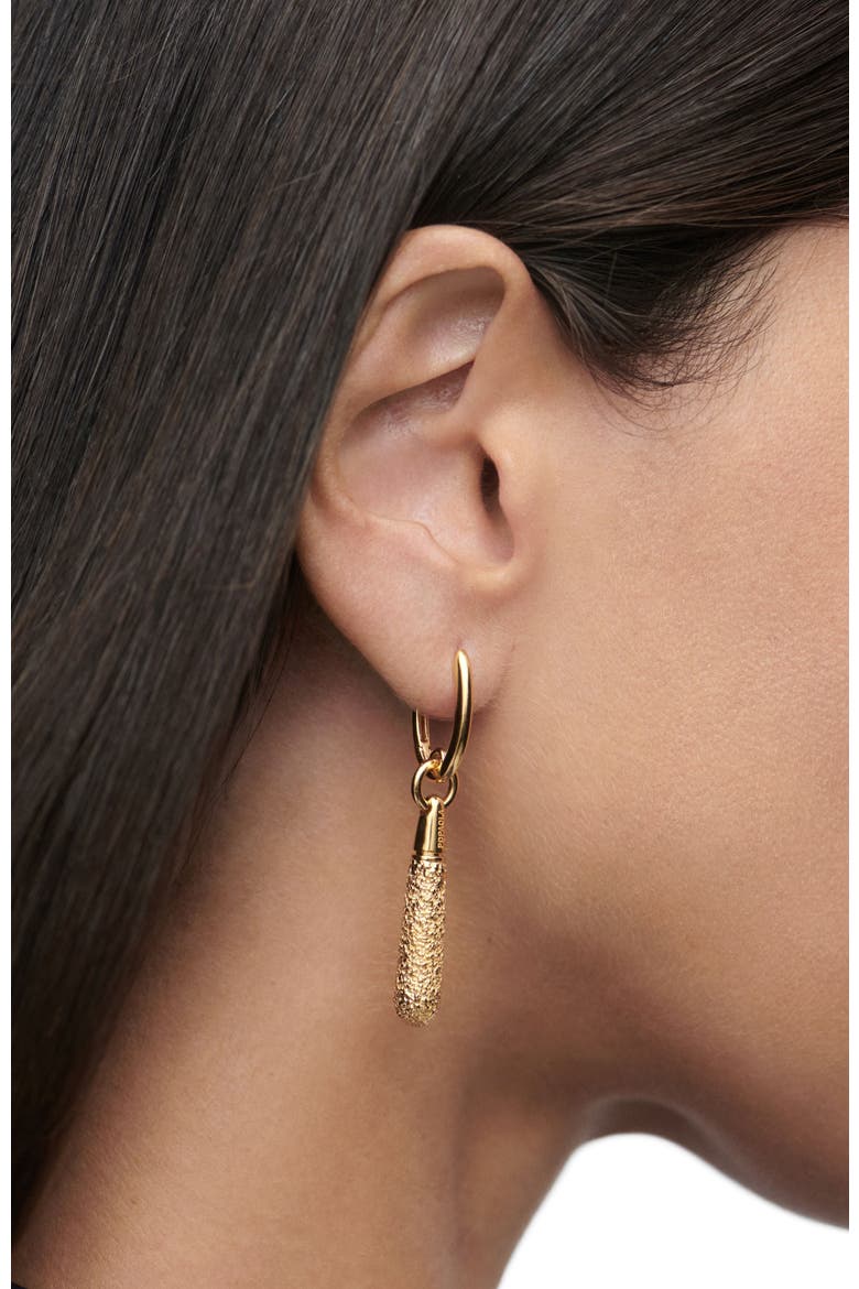 Popcorn Large Jupiter Single Hoop, Alternate, color, Gold