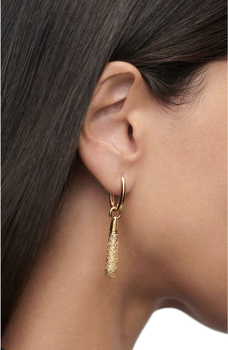 PDPAOLA Popcorn Large Jupiter Single Hoop, Alternate, color, Gold