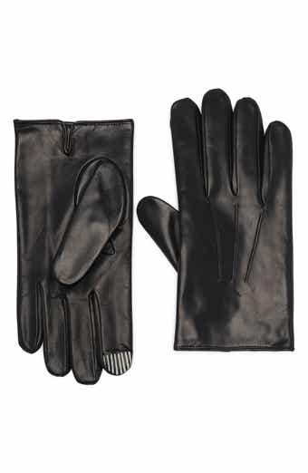 Portolano Cashmere Lined Faux Leather Gloves