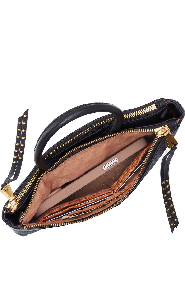 HOBO Sable Stud Crossbody Bag, Alternate, color, Black