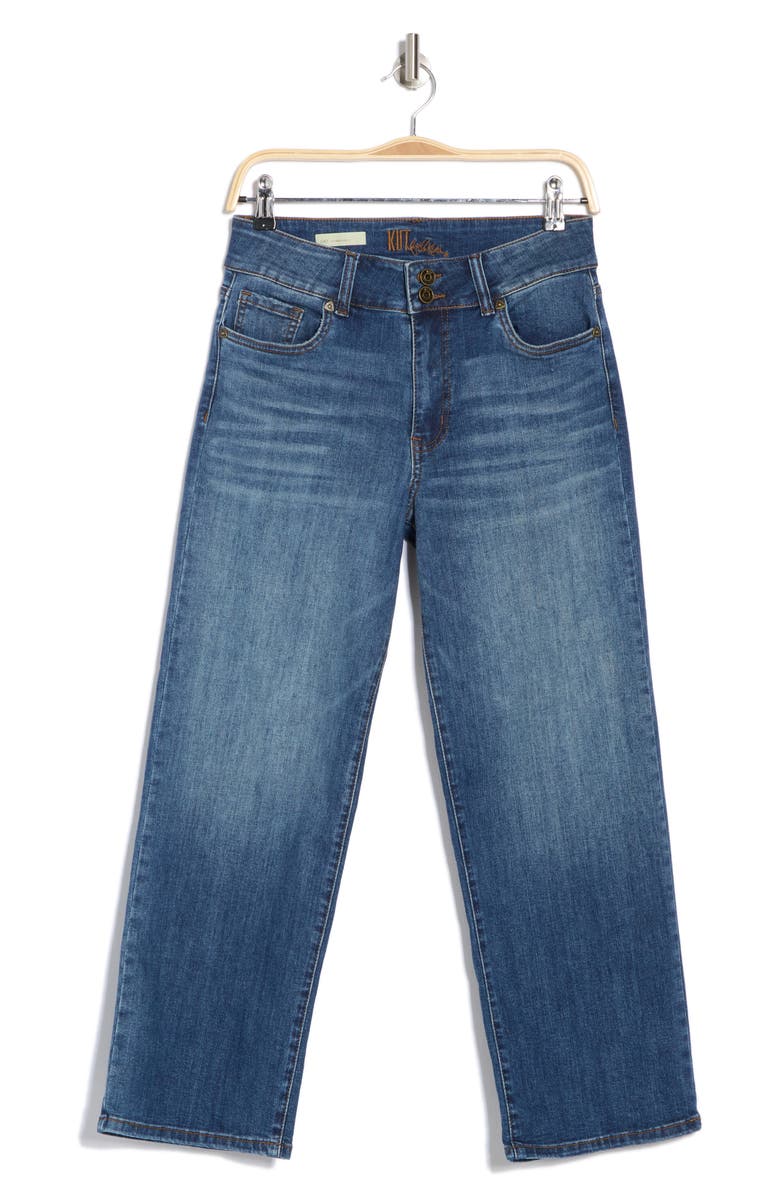 KUT from the Kloth Lucy High Waist Double Button Wide Leg Jeans, Alternate, color,