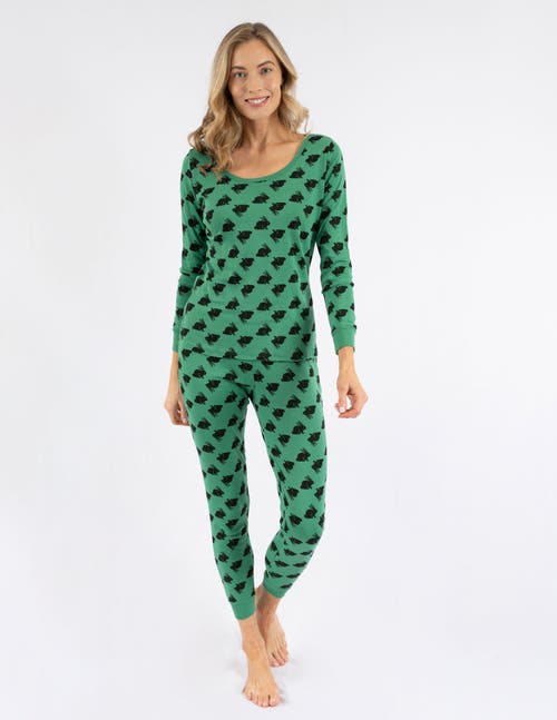 Leveret Womens Cotton Bunny Pajamas In Multi
