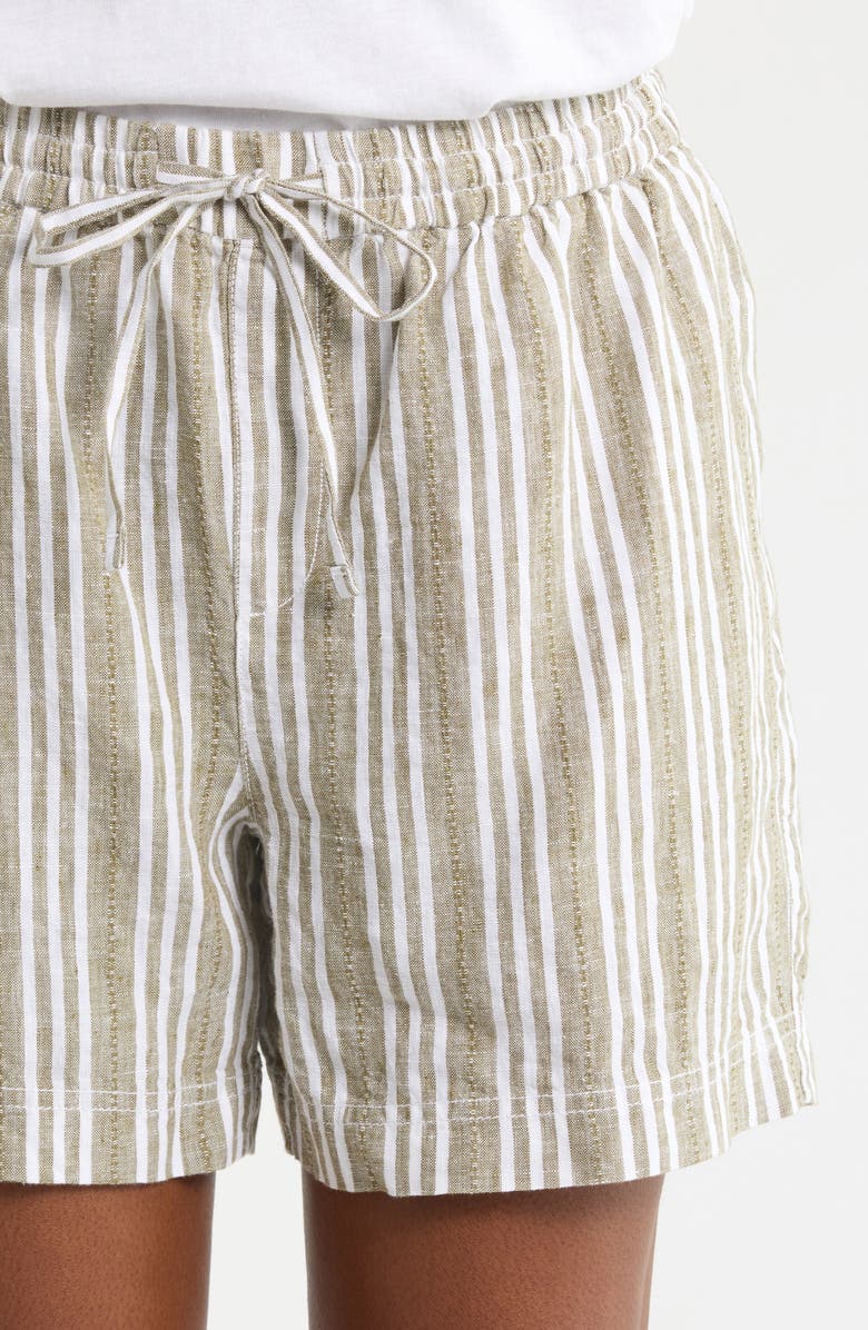 Tommy Bahama Beach Breeze Dobby Linen Easy Drawstring Shorts, Alternate, color, Sea Clay