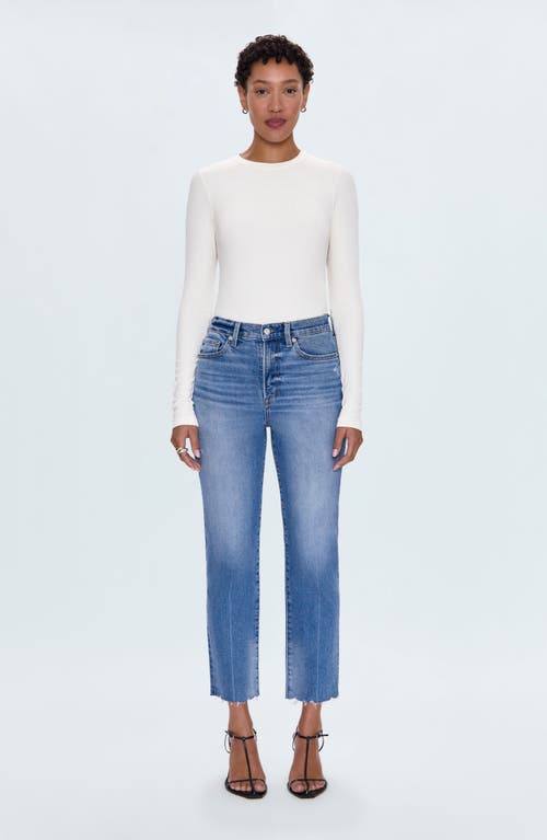 Pistola Charlie High Waist Ankle Straight Leg Jeans In Blue