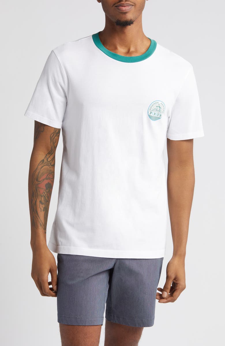 Original Penguin Logo Ringer T-Shirt, Main, color, 