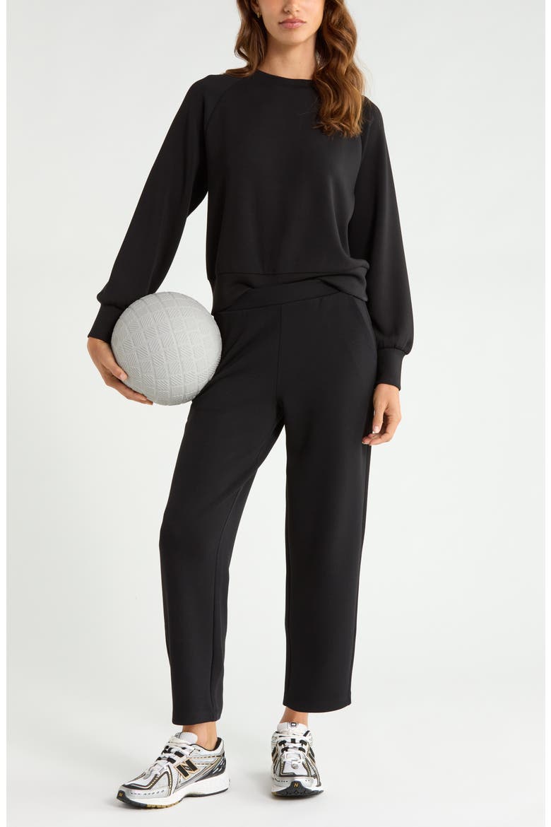 Soft Luxe Ankle Pants, Alternate, color, BLACK