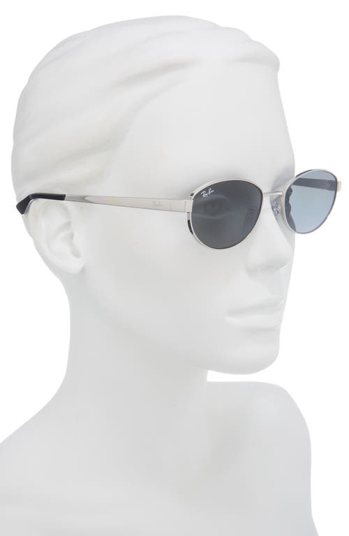 Ray Ban Ray-ban 55mm Oval Sunglasses In Blue