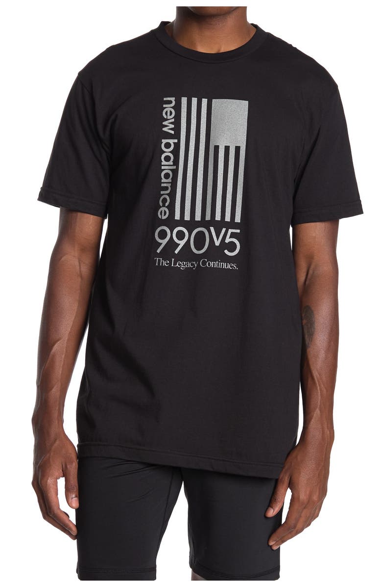 New Balance 990 V5 Flag T-Shirt, Main, color, 