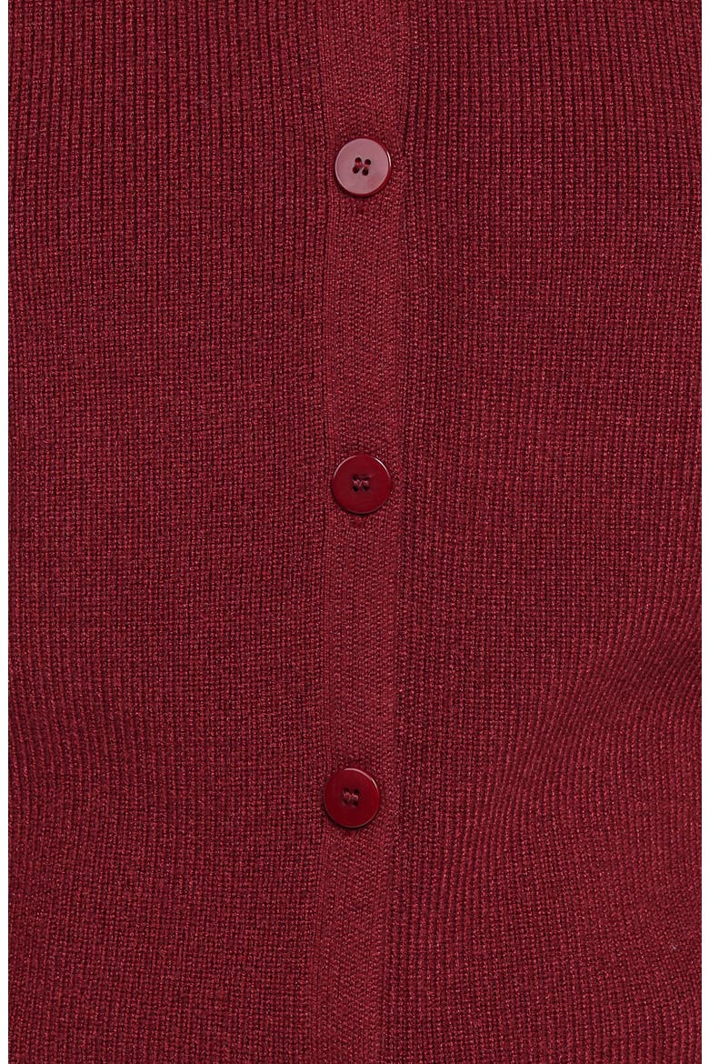 Cataline Button Front Cardigan, Alternate, color, WINE