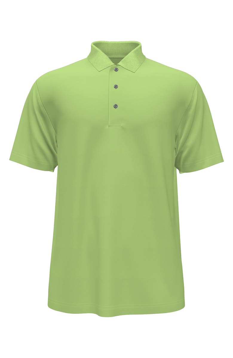 PGA TOUR Solid Polo Shirt, Main, color, Tomatillo