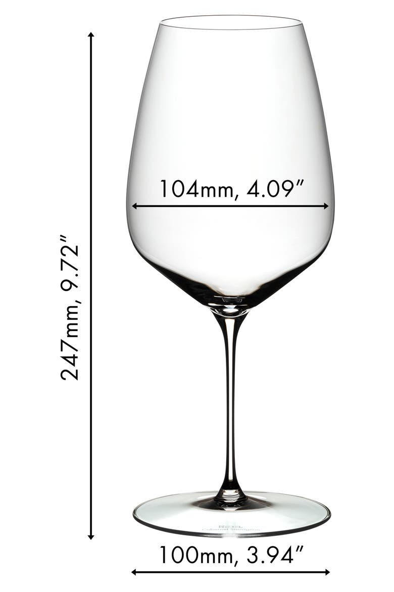 Veloce Cabernet/Merlot Wine Glass, Set of 2, Alternate, color, CLEAR
