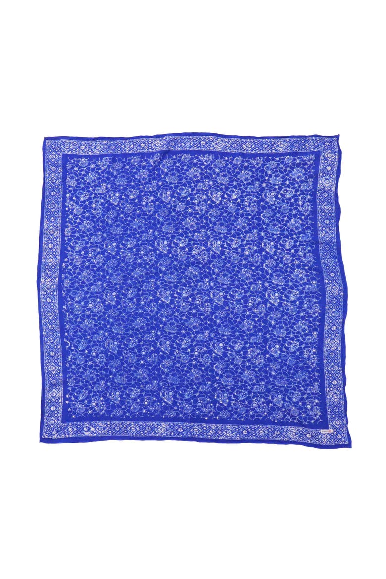 Oversized Hand Dyed Batik Bandana, Main, color, Boulder Blue