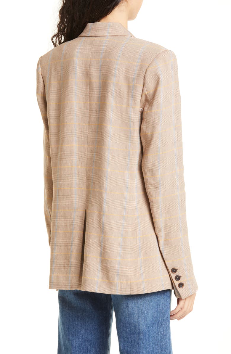 A.L.C. Donovan Linen Blend Blazer, Alternate, color, 