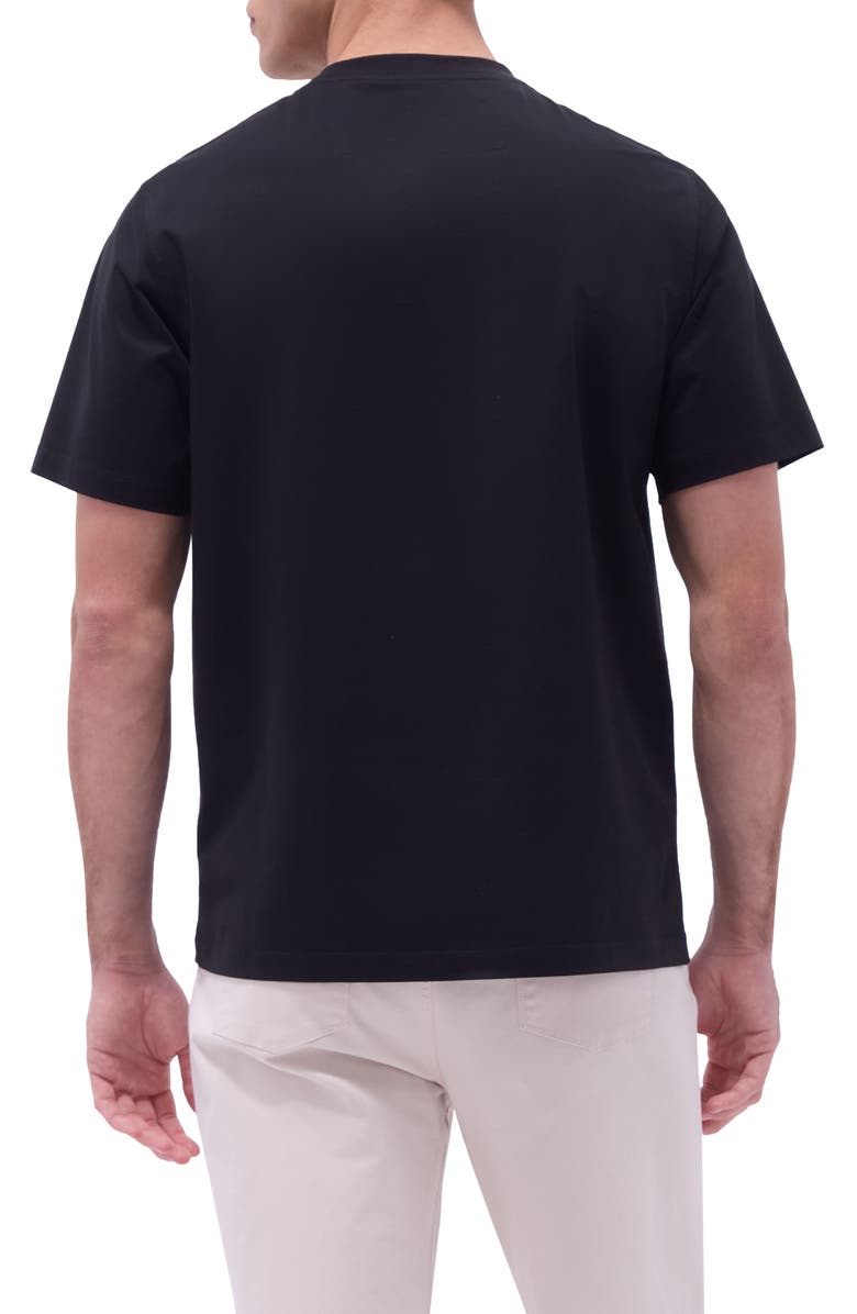 Bugatchi OoohCotton<sup>®</sup> Crewneck T-Shirt, Alternate, color, Black