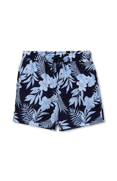 Boys Print Swim Trunks