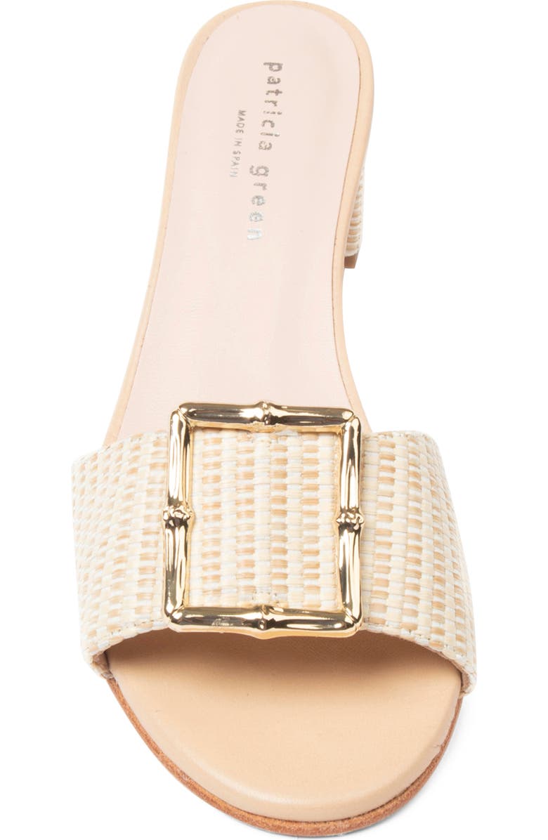 patricia green Riviera Bamboo Buckle Block Heel Slide Sandal, Alternate, color,