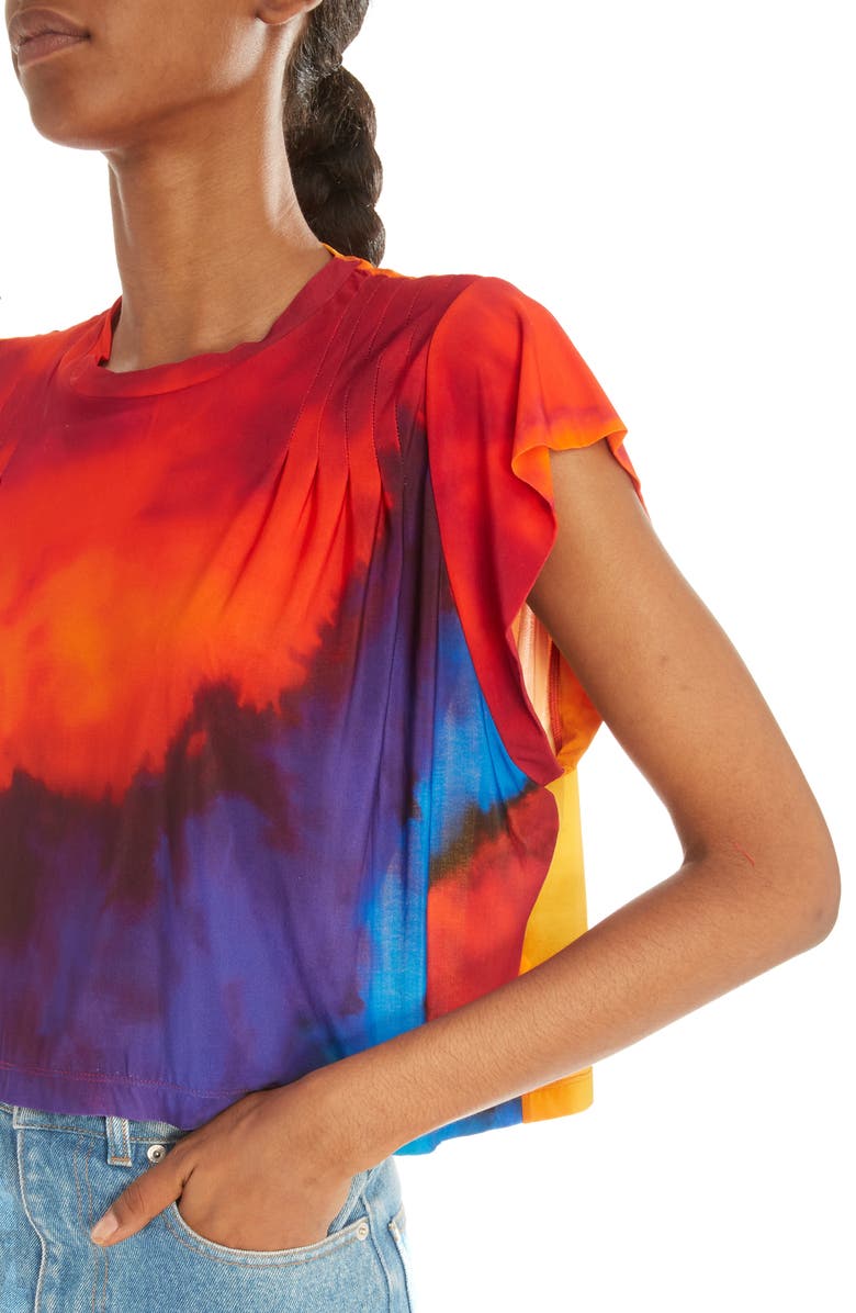 Rabanne Plastic Art Tie Dye Boxy T-Shirt, Alternate, color, 