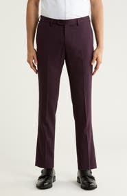 Original Penguin Wool Blend Slim Fit Flat Front Trousers